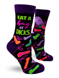 Eat A Bag Of Dicks Sassy Women's Novelty Crew Socks