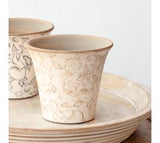 5 Beige Heirloom Planter