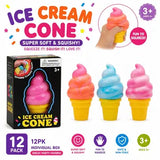 Ice Cream Cone Squishy Toy 3.5 Inch Individually Boxed Fidget Toy Assortment