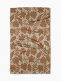 Autumnal Leaves Gold Tea Towel