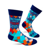 Do I Look Like A Fucking People Person? Novelty Crew Socks