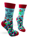 Make Today Your Bitch Ladies' Novelty Crew Socks