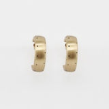 Circle Black Polka Dot Earring