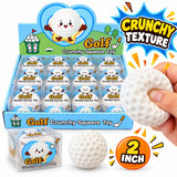 2" Golf Ball Crunchy Squishy Toy