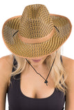 Mixed Grain Open Weave Cowboy Hat