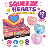 Glitter Heart Squeeze Squishy Toy Fidget Sensory Toy Dumpling Bun