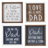 Wood Framed Father's Tabletop Sign