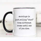 Funny Marriage Coffee Mug – Relatable Couples Humor