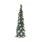 Tree W/cardinal  12.75"h, 15.25"h, 18.5"h Resin