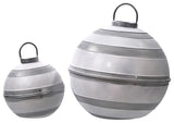 Sm Mtl Sil/wht Sitting Orn