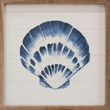 Blue Scallop Shell 8x8