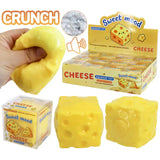 Cheese Zero Rebound Tpr Crunchy Bead Slime Filled Squishy