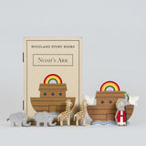 Wood Storybook 9 Pc (noah's Ark) Multi