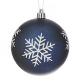 100MM GLITTER SNOWFLAKE VP BALL