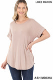 Short Sleeve Round Neck Top