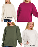 Fleece Round Neck Sweatshirts