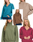 Scuba Half Zip Pullover Sweatshirts
