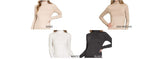 Premium Microfiber Mock Neck Top