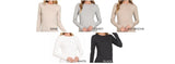 Brushed Microfiber Long Sleeve Round Neck Tee