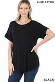 Short Sleeve Round Neck Top