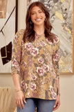 3/4" Sleeve Tunic Top