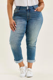 Mr Boyfriend Cool Denim W/ Cross Back Belt Loops