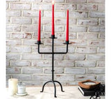 17.5 3 Arm Black Candelabra