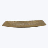 Aluminum Gold Color Rectangular Decor Bowl