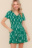 Fit And Flare Short Romper W/ Side Pockets