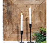 2 Pc Led Taper Candle Set