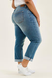 Mr Boyfriend Cool Denim W/ Cross Back Belt Loops