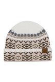 CC Aztec Pattern Cuff Beanie