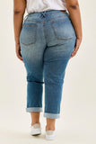 Mr Boyfriend Cool Denim W/ Cross Back Belt Loops