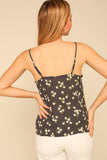 Floral Print Adjustable Strap Cami