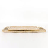 Mango Nested Trays Natural, White Mango
