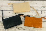 Vegan Leather 3 in 1 Crossbody Purse Clutch