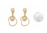 Metal Pearl Earring