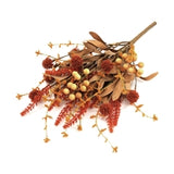 Mixed Dark Orange Fall Flower Pick