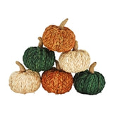 Set Of 6 Rope Pumpkins