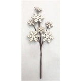 Wooden Snowflake Pick - Ts