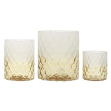 Gold And White Glass Jars