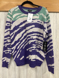 Zebra Multi Color Print Sweater
