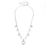 18+3" Star Pendant Nk With Star, Disc Charms
