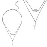 Double Layer Cloud Lightning Pendant Nk