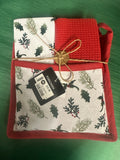 HOLLY POTHOLDER TOWEL SET