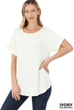 Short Sleeve Round Neck Top