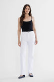 High Rise Straight Leg - 90% Cotton, 8% Poly, 2% Span
