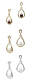 Pearl On Teardrop Earring