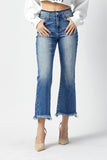 Risen Crop Flare Jeans