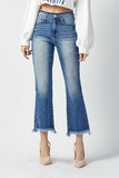 Risen Crop Flare Jeans